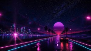 Night Drive 🌃 1 Hour Retro Outrun Synthwave BGM ｜ Neon Horizon