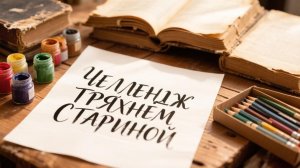 Челлендж Тряхнём стариной Раскрашиваю в забытой раскраске