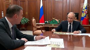 Владимир Путин провел встречу с вице-премьером Дмитрием Патрушевым.