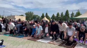 В Нижнекамске верующие собрались на праздничный намаз в честь Курбан-байрама