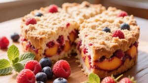 🍒 Лето в каждом кусочке! Ягодный пирог, который ты захочешь повторить! 🍑