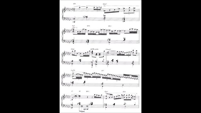 Oscar Peterson - Round Midnight -Full Transcription