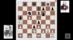 Zuckertort -  Steinitz (19st game of the match) 1886