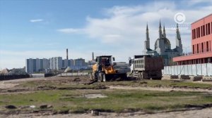 В Нижневартовске приступили к строительству продолжения бульвара на набережной
