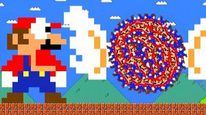 1 ГИГАНТСКИЙ МАРИО ПРОТИВ 999 МАЛЕНЬКИХ МАРИО! ⚠️ ДОБРО ПОЖАЛОВАТЬ В МИР ПИКСЕЛЕЙ!