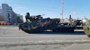 Preparing for the parade on May 9, 2022. Yekaterinburg.