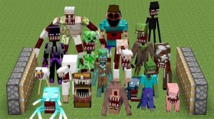 Все мобы-имитаторы, объединенные в Minecraft