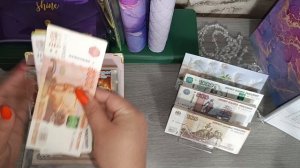 Распределение по конвертам. май2. сумма 22200₽. Пришлось переснимать.