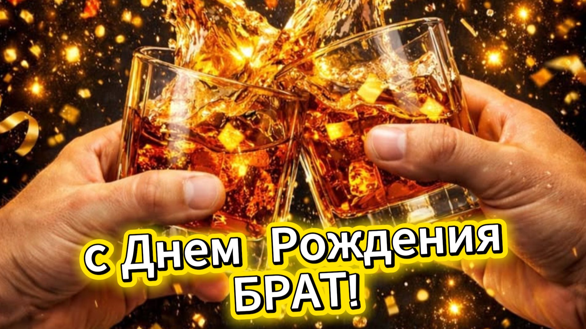 Поздравление с днем рождения брату – красивая музыкальная открытка. Трогательные слова