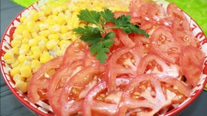 Быстрый САЛАТ на НОВЫЙ ГОД, вкусный и праздничный. Раз, два и готово.