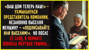 ВАШ ДОМ ТЕПЕРЬ НАШ! - Но бабушка сделала один звонок – и они ПОЖАЛЕЛИ что вообще пришли