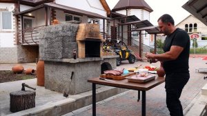 МЯСО БАРАНА В ВИНЕ - ЗАПЕКАЮ БАРАНИНУ в ДЕРЕВЕНСКОЙ ПЕЧИ