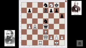 Zuckertort -  Steinitz (17st game of the match) 1886