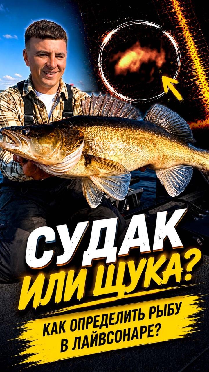 СУДАК ИЛИ ЩУКА? КАК ОПРЕДЕЛИТЬ РЫБУ В ЛАЙВСОНАРЕ