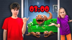 НИКОГДА НЕ ИЩИ HUNGRY WORM из ROBLOX в 3:00 ночи в реальной жизни !