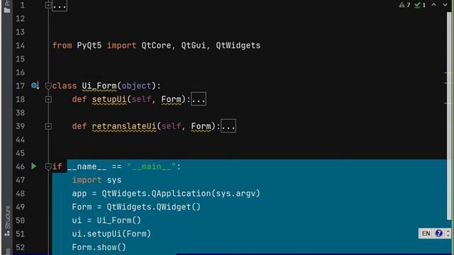 PyQt5+QtDesigner. Автоматическая связь сигналов и слотов. ч.1. смотреть онлайн