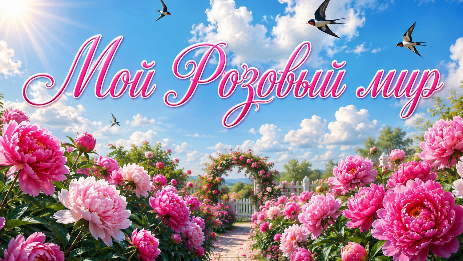 Пион и розы. Ирисы и. невянник. смотреть онлайн
