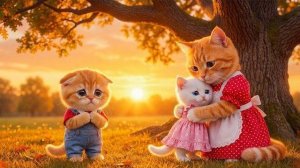 Мама-Кошка не могла свести Рыжего Котенка и Белую Кошечку Вместе