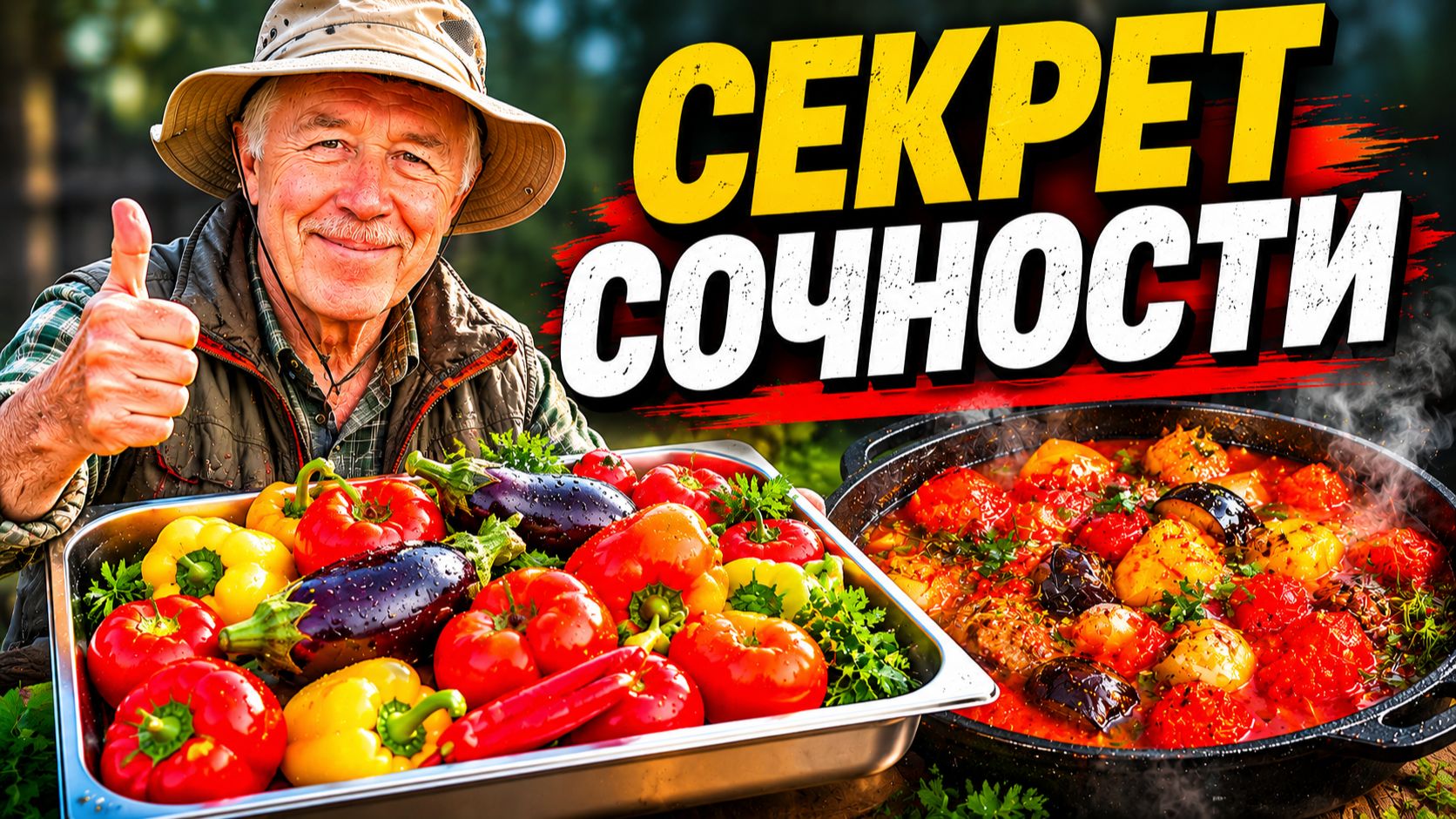 Фаршированный  шедевр! Такого сочного мяса в овощах вы еще не ели!