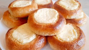 Ватрушки с Творогом на Кефире Вкусно и Просто. Рецепт булочек с творогом к чаю.