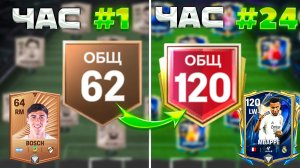 можно ли ДОСТИЧЬ 120 ОВР за 24 ЧАСА на ПОЛНОСТЬЮ НОВОМ аккаунте в FC MOBILE? (0₽ потрачено)