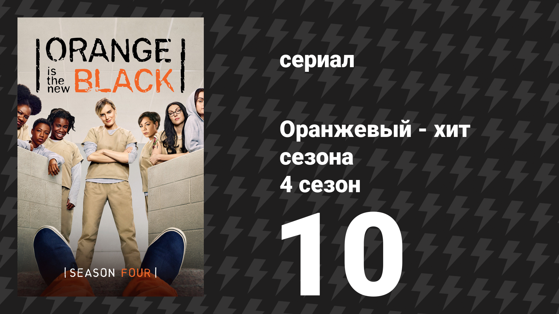 Оранжевый — хит сезона 4 сезон 10 серия «Кролик, череп, кролик, череп» (сериал, 2016) смотреть онлайн