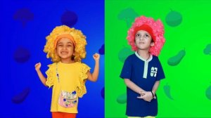 Ням Ням Фрукты и Овощи  Детские Песни _ Healthy unhealthy song _ Kuku and Cucudu на русском
