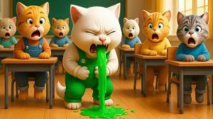 🐭🍏История AI-кошки# скрытый сюрприз внутри яблока, который изменил весь класс