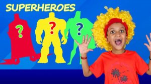 Цвета супергероев _ Superheroes colors На Русском _ Детские Песни - Kuku and Cucudu На Русском