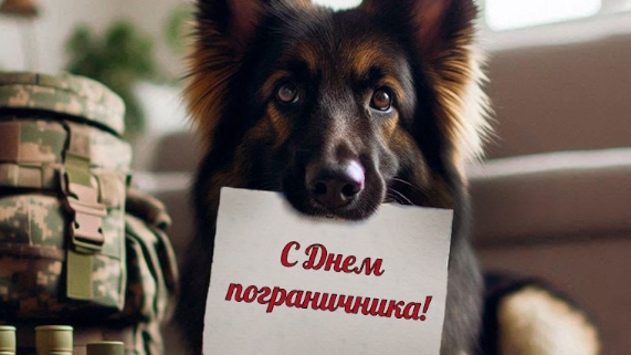Защитник границ. С днём пограничника. Красивая музыкальная открытка.
