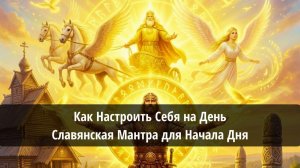 💫 Как Настроить Себя на День - Славянская мантра для Начала Дня