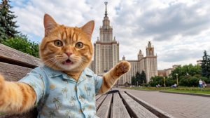 КОШАТНИК ВЕРНУЛСЯ!!! Влог рыжего кота у МГУ