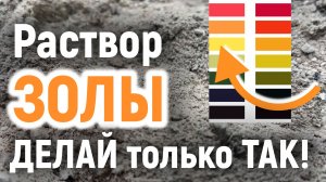 ПОДКОРМКА РАСТВОРОМ ЗОЛЫ. Как приготовить правильно