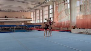 ЖГ 1 юн, Перелыгина - Маркина - Родионова, ДЮСШ г. Гвардейск, Комбинированное упражнение - день 2