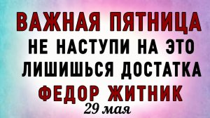29 Мая Федор Житник. Что нельзя делать 29 Мая Федор Житник. Народные традиции и приметы