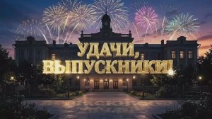 Выпускной бал // футаж с фейерверками, золотыми надписями и школьной атмосферой