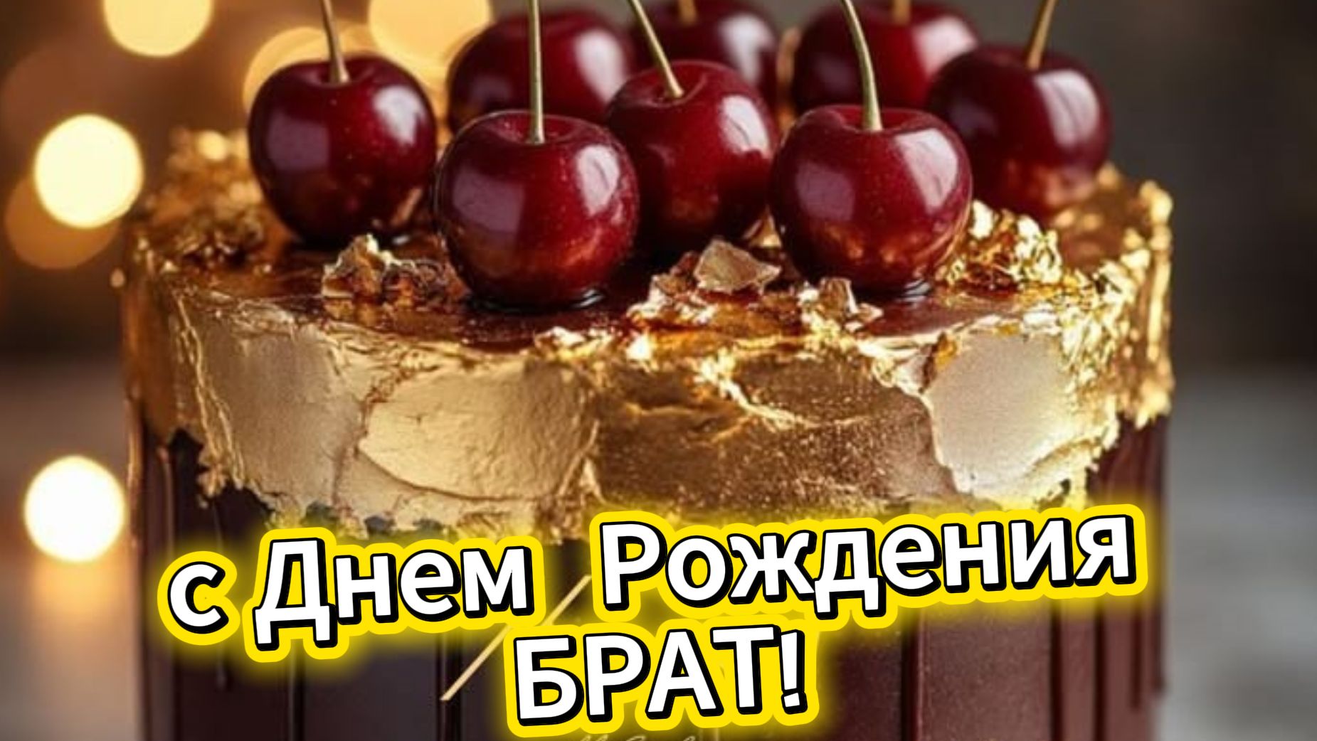 Душевное поздравление брату с днем рождения – музыкальная открытка