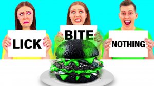 Откуси Лизни или Ничего Челлендж # Сумасшедшие Кулинарные Идеи