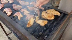 Таджик готовит: Барбекю из бараньих рёбрышек и сердца | Barbecue with lamb ribs and heart