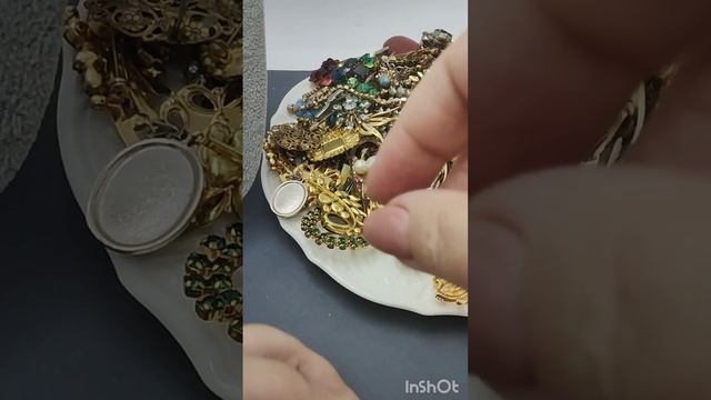 Лот брошей сайт Мешок Часть 1.#распаковкаукрашений #винтажнаябижутерия
