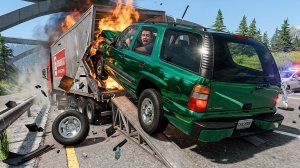 BeamNG/Drive - Захватывающие аварии с переворотами