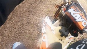 полностью растянул цепь