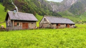 ШВЕЙЦАРИЯ.  Жизнь в сельской местности.  Расслабляющая прогулка.