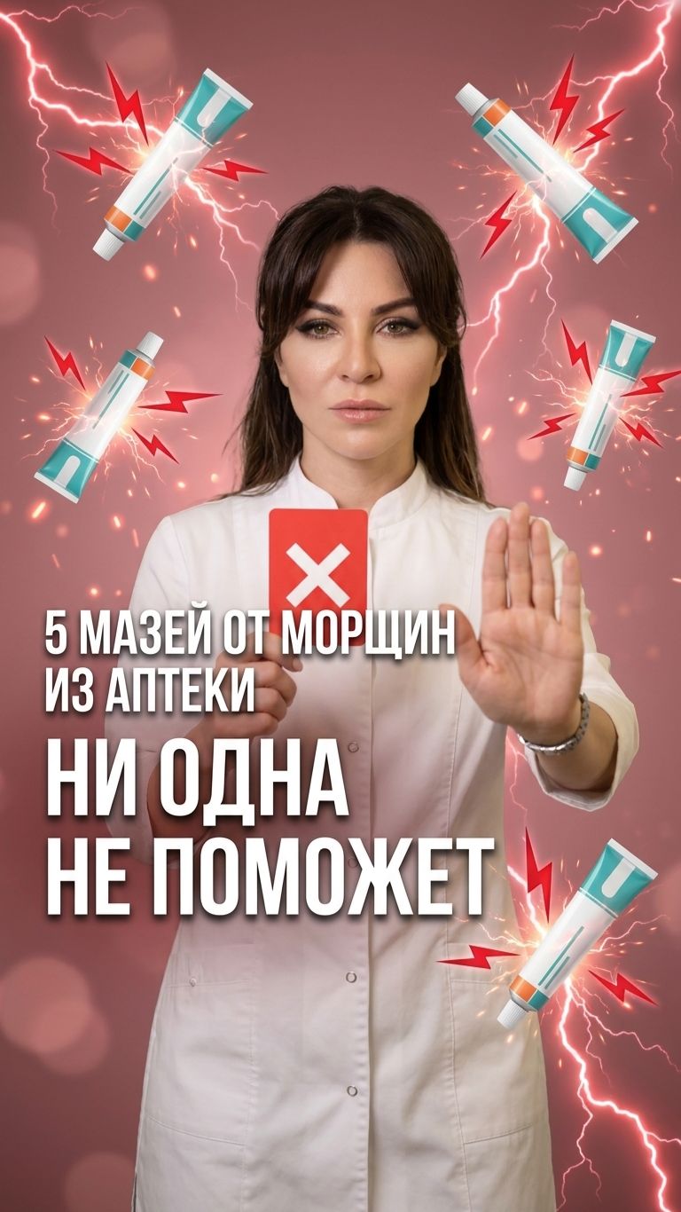 🔬 Почему ретиноевая мазь за 200₽ не уберёт морщины: правда о глубине