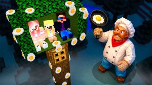 🍳ОМЛЕТМЭН ИЩЕТ НАС В ДОМЕ НА ДЕРЕВЕ В МАЙНКРАФТ! ШЕДИ МЕН MINECRAFT
