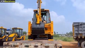 Brand New JCB 3DX Plus LC BS5 1st Machine Unloading from Truck in JCB Showroom New Model Jcb [get.gt
