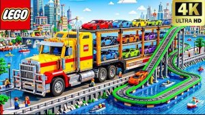 ГИГАНТСКИЙ движущийся гараж LEGO Infinite Car Garage! | Забавный эксперимент Lego