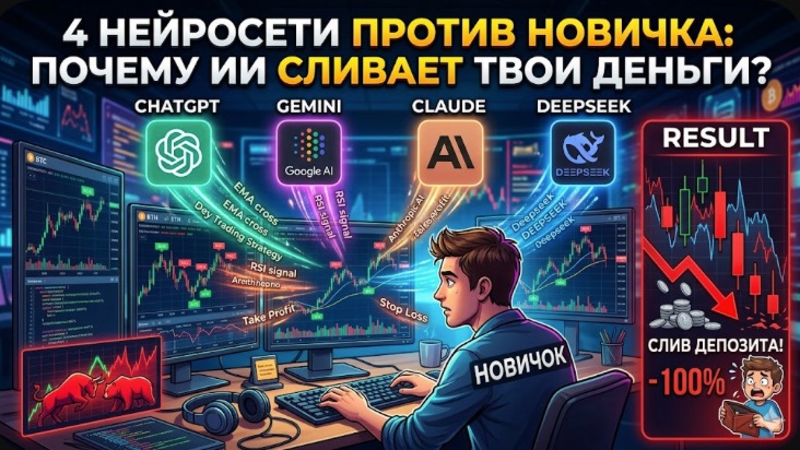 Я попросил нейросети написать торговую стратегию. Почему сольют они твои деньги?