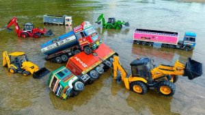 Новый бензиновый самосвал BharatBenz попал в аварию, вытаскивая Jcb 5CX? Мультфильм о тракторе