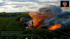 🔴Уничтожение склада боеприпасов и миномётного расчёта на Купянском направлении🔴